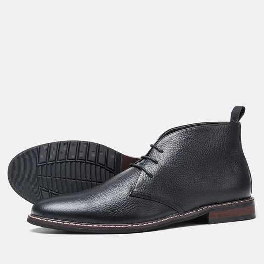 Genuine Leather Men Boots Fashion Comfortable 2023 Brand Ankle Leather Boots #KD585