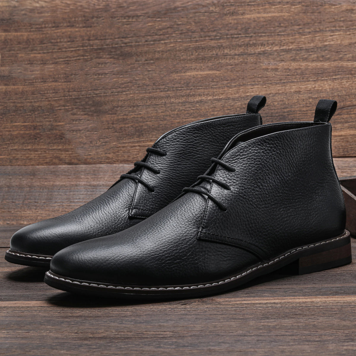 Genuine Leather Men Boots Fashion Comfortable 2023 Brand Ankle Leather Boots #KD585