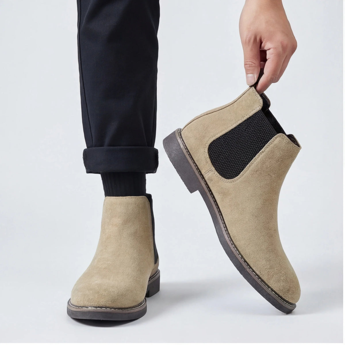 Chelsea Boots Men 2025 Brand Comfortable Fashion Leather Boots
