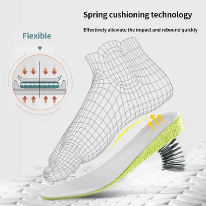 Invisible Height Increase Insoles Green Memory Foam Shoes Sole Pad Breathable Comfortable for Men Women Feet Care Insole