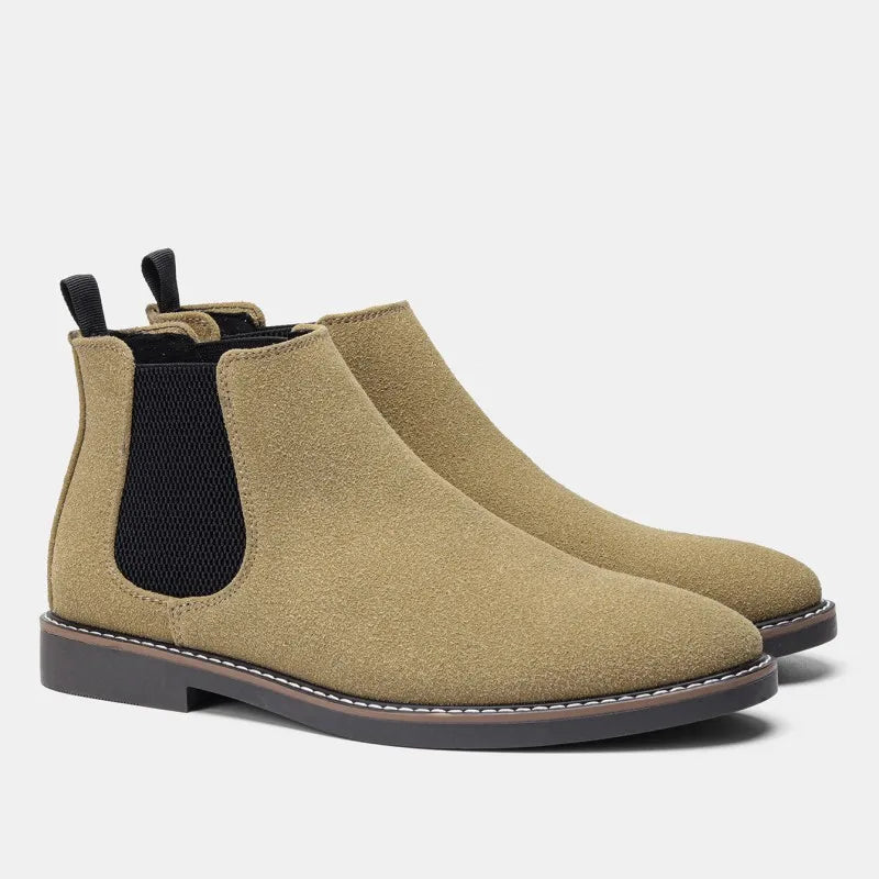 Chelsea Boots Men 2025 Brand Comfortable Fashion Leather Boots