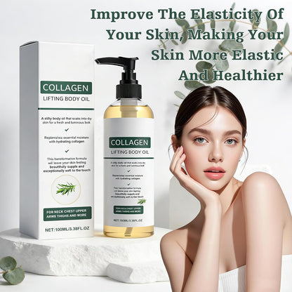2 Packs Hydrating Collagen Oil for Body & after Shower,Collagen Lifting Body Oil after Shower with Hydrating Formula for Women & Men Lightweight Non-Greasy (3.38 Fl Oz)