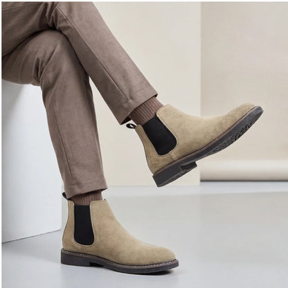 Chelsea Boots Men 2025 Brand Comfortable Fashion Leather Boots