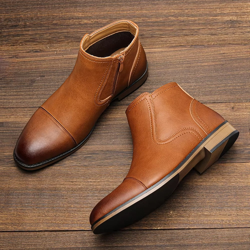 Men’s Classic Leather Ankle Boots