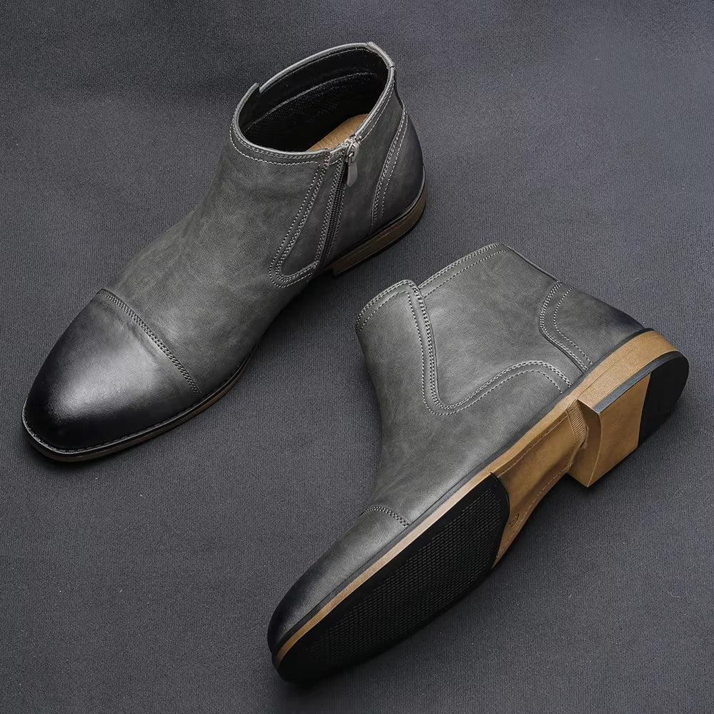 Men’s Classic Leather Ankle Boots