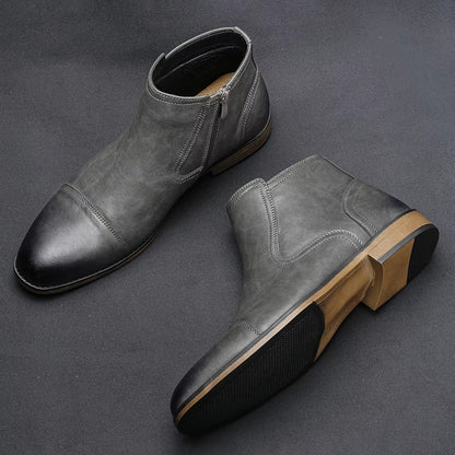 Men’s Classic Leather Ankle Boots