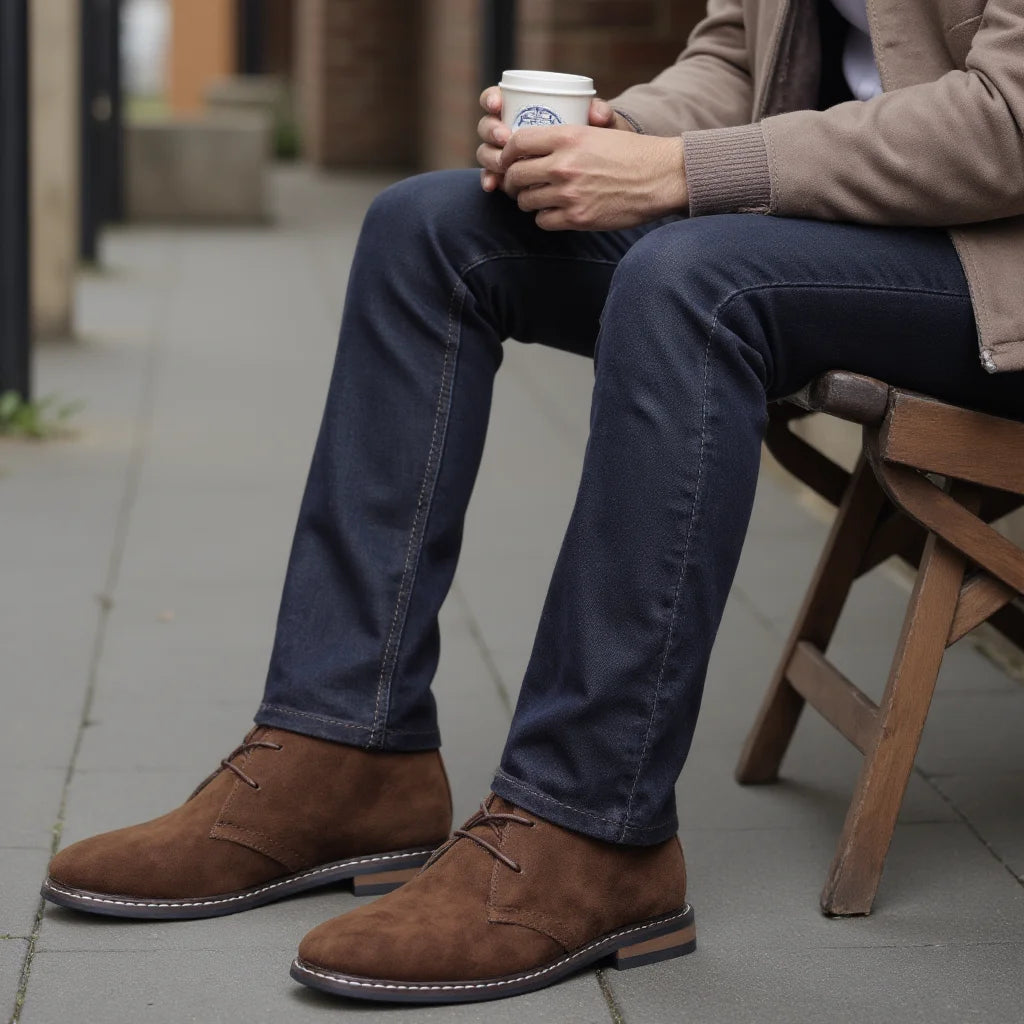 Size 7-12 Men Desert Boots Retro American Style Men Ankle Boots #KD582