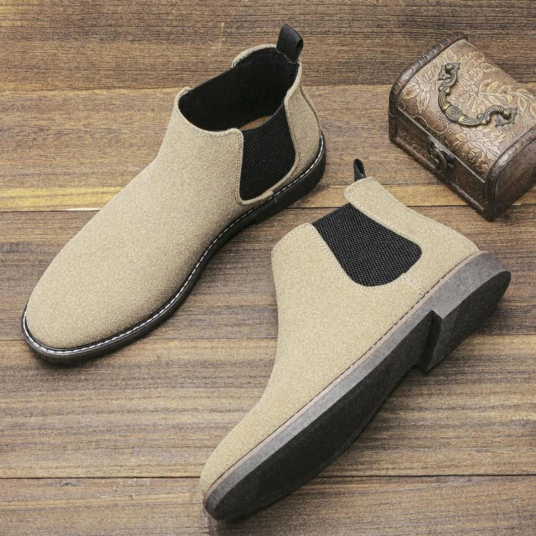 Chelsea Boots Men 2025 Brand Comfortable Fashion Leather Boots